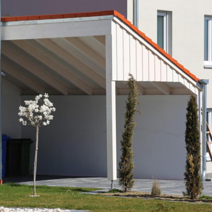 Carport solaire avec borne intégrée à Wavre